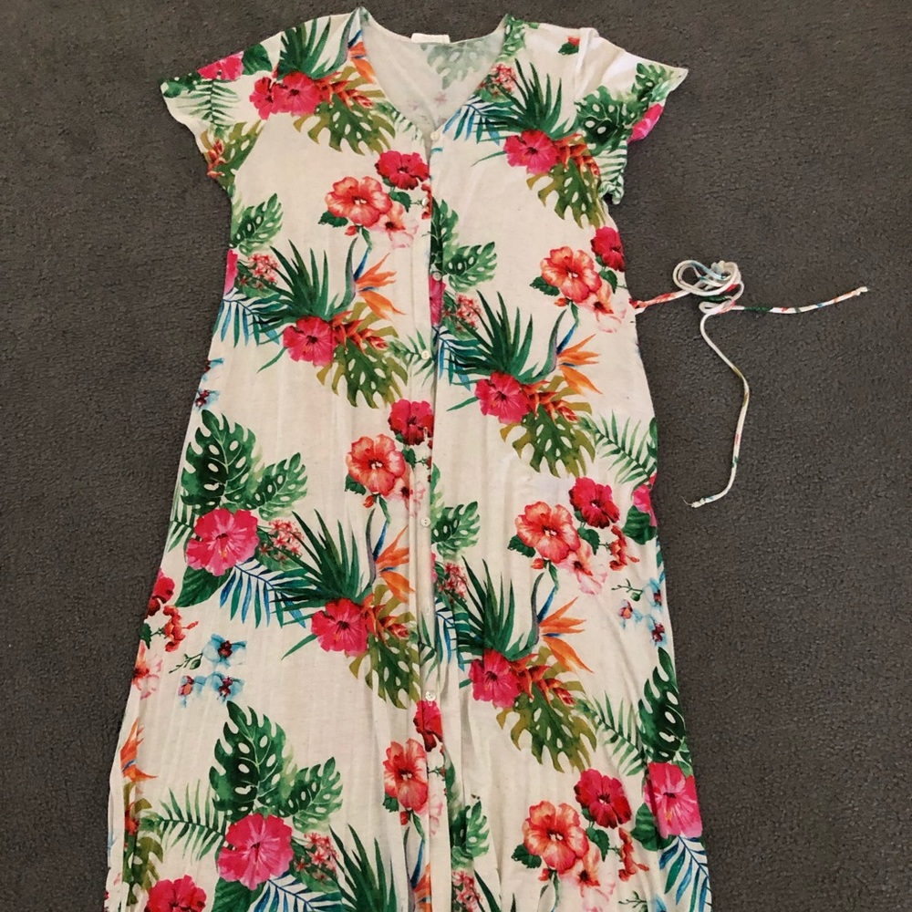 Button up Floral Maxi